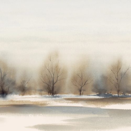 9481w WatercolourLandscape PatternImage