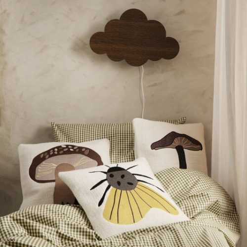 fermLIVING AW21 CheckYarnDyedBedding ForestEmbroideredCushions image