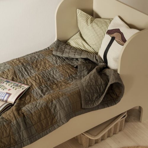 fermLIVING AW21 SillJuniorBed ForestEmbroideredCushionLactarius DouQuiltedBlanketGreenTonal image e9ee8ec6 22c6 44d5 ac79 ae9e4791eaa9