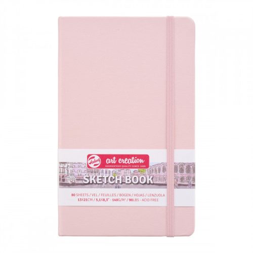 sketch book 13 x 21 cm talens art creation pastel pink 140g 80 sheets