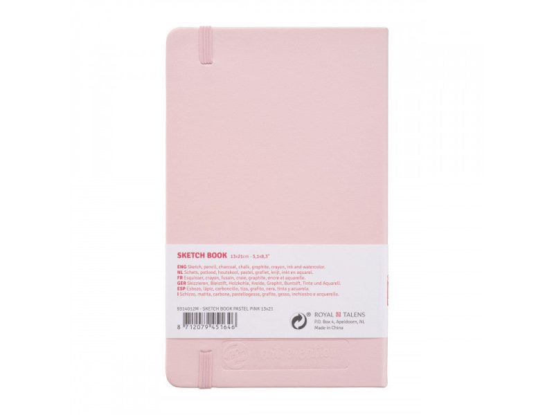 sketch book 13 x 21 cm talens art creation pastel pink 140g 80 sheets 1