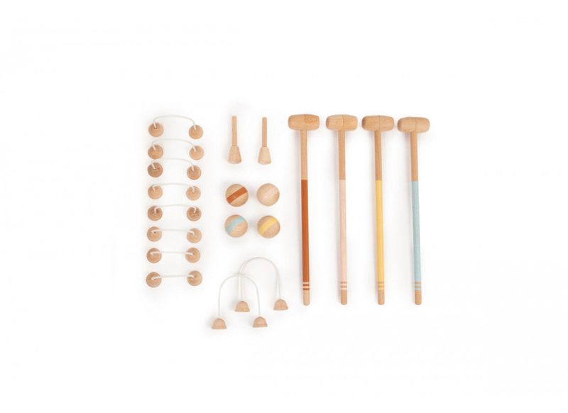 wooden mini croquet set nobodinoz 7 8435574921239